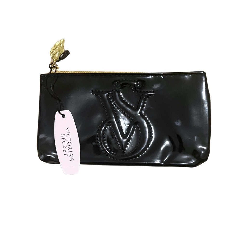 Victoria's Secret Glossy Black Small Wallet brand new